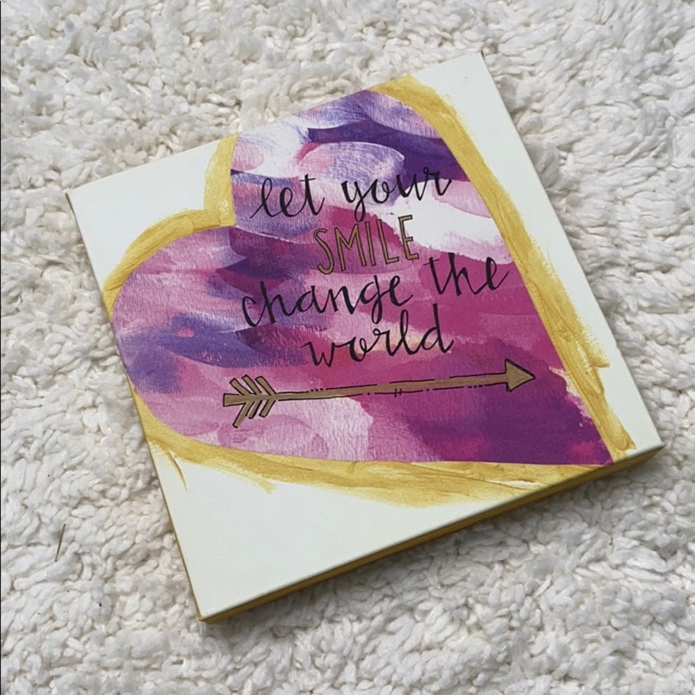 Gold and Pink Canvas Art Teen Girl Room Sadie Robertson 1026